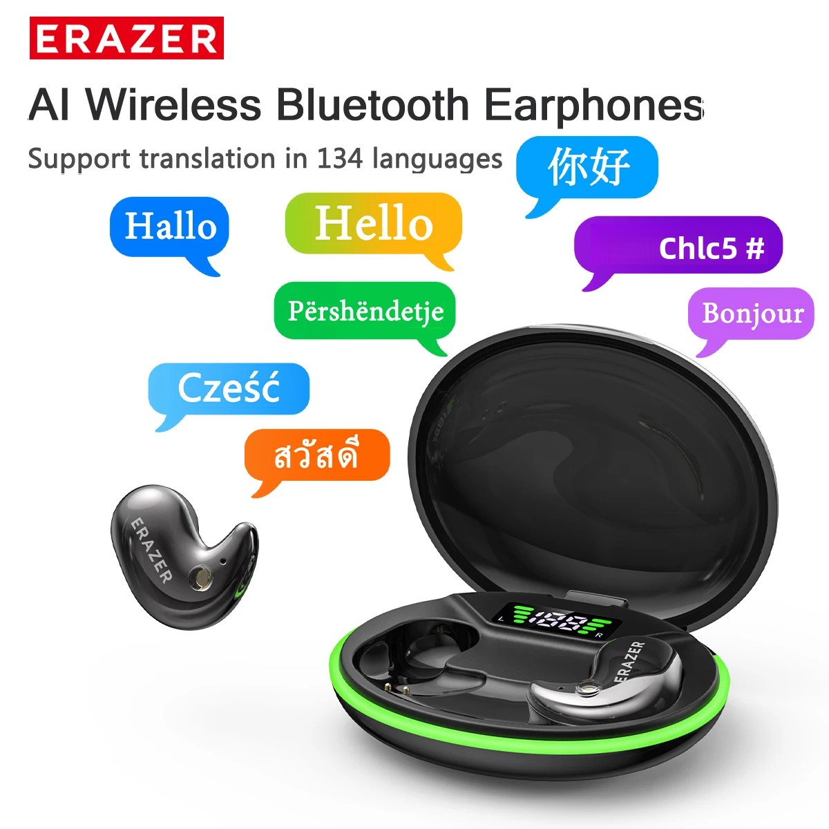 Home Cinema Wireless - EARZER XF58 Headphone Bluetooth In-Ear Dengan