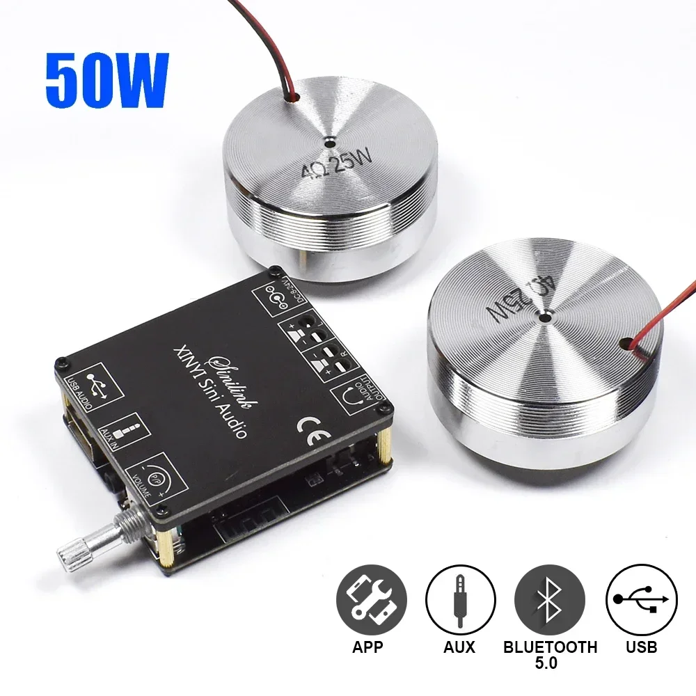 Audio Home Cinema - 2*25W Speaker getar Stereo portabel, Loudspeaker