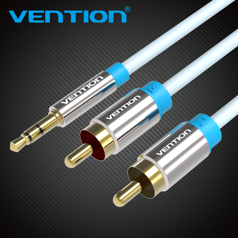 Audio Home Cinema - Vention Kabel RCA 3.5 untuk 2RCA