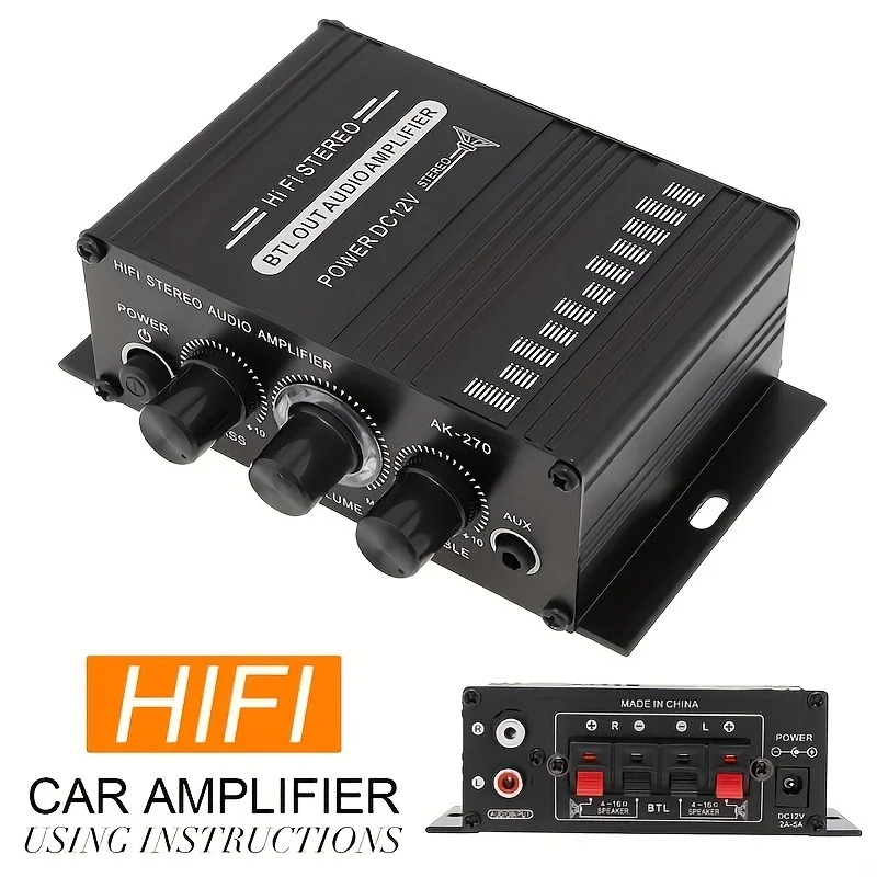 AK-270 HIFI Amplifier Saluran  - Audio Home Cinema ulasan dan harga