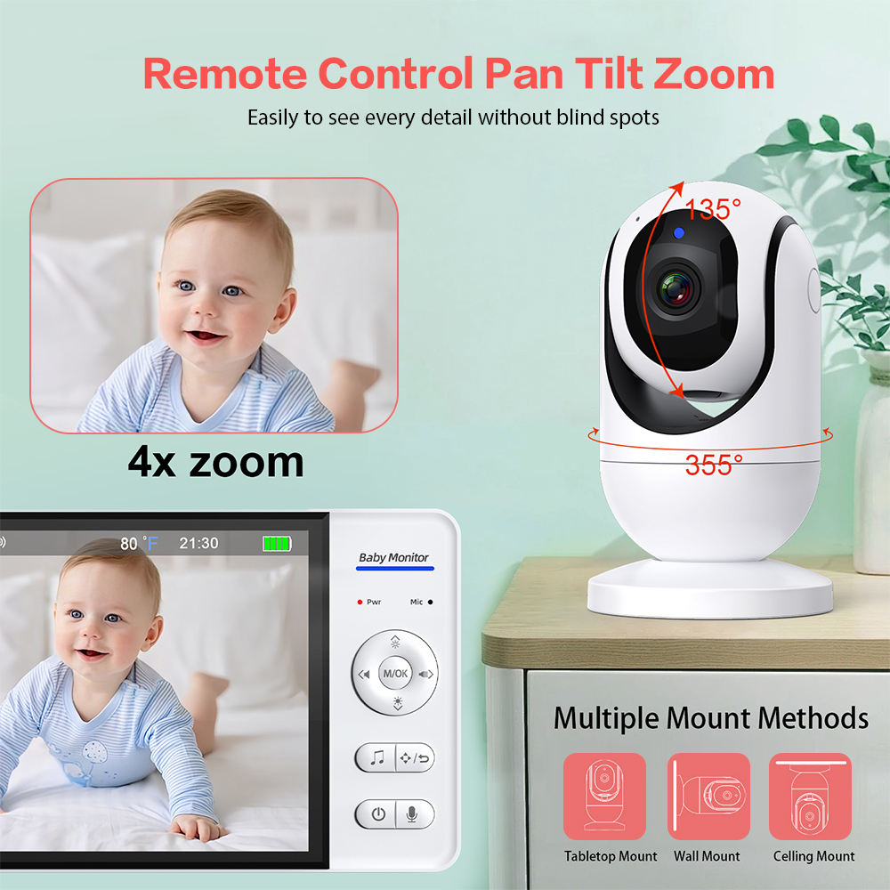 Video Monitor Bayi 7 ''1080P H - Home Cinema Wireless ulasan dan harga