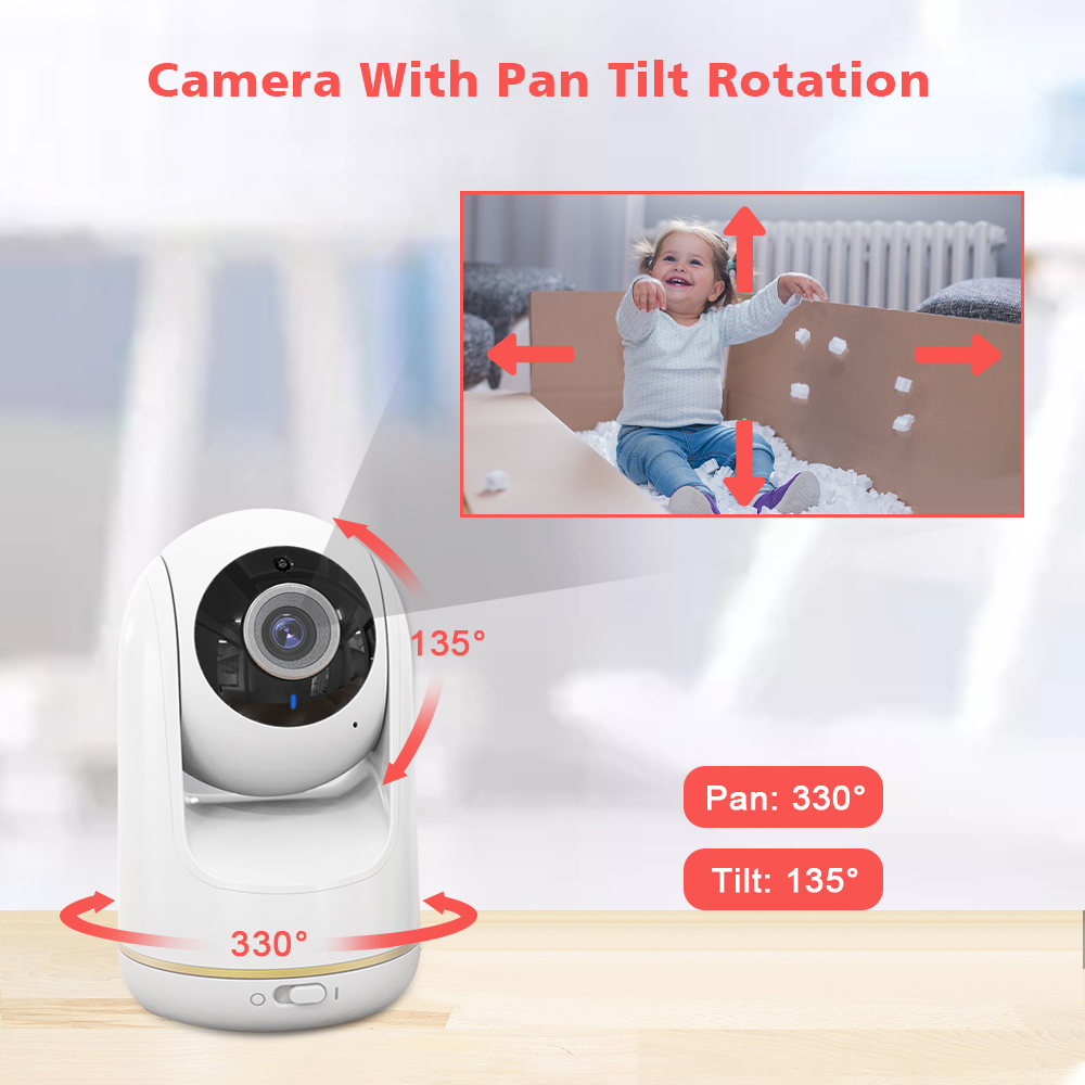 VB803 Baby Monitor 5 Inci 720P - Home Cinema Wireless ulasan dan harga