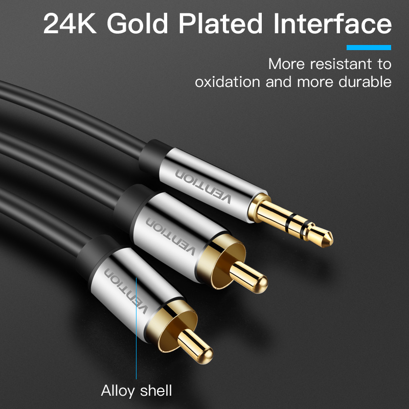 Vention Kabel RCA 3.5 untuk 2R - Audio Home Cinema ulasan dan harga